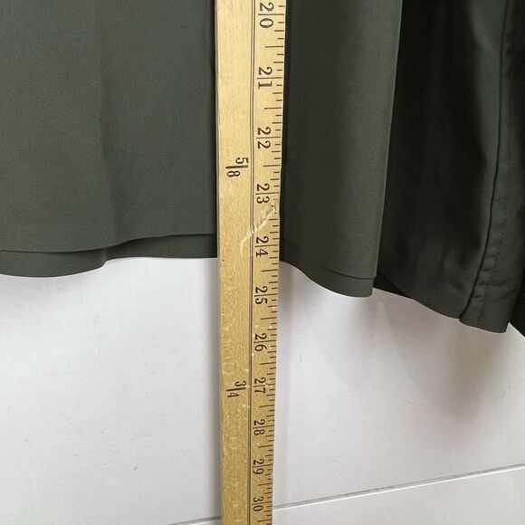 ATHLETA Cropped Stretch Tech Top‎ Long Sleeve Button Up Women 1X Olive - Picture 16 of 16